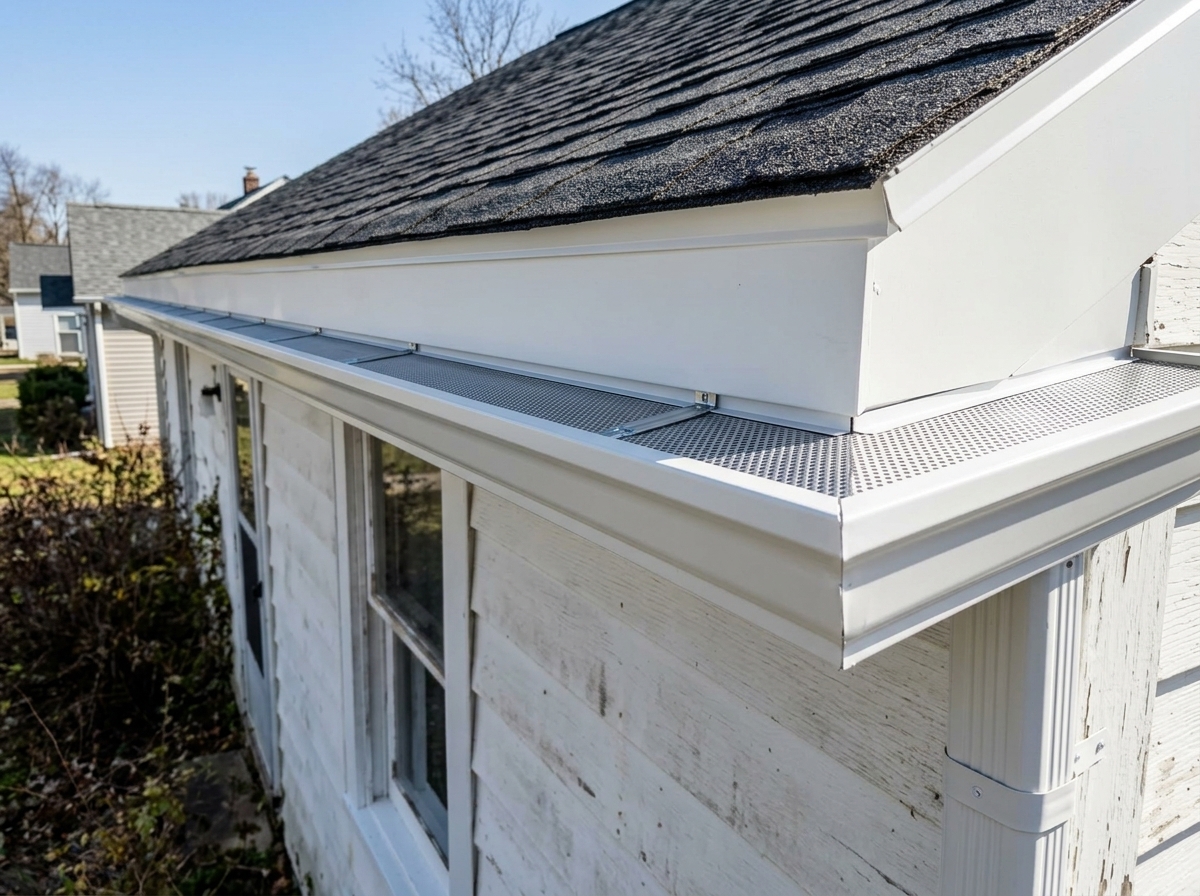 Gutter Guards completed by Kelley Roofing