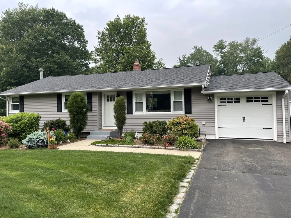 After: completed Owens Corning shingle roof in Connecticut