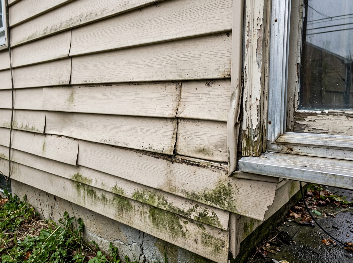Vinyl Siding before Kelley service